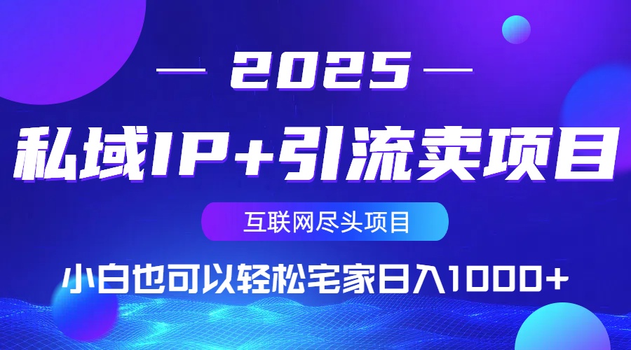 （14151期）私域IP+引流卖项目，小白也可以做到轻松宅家日入1000+网赚项目-副业赚钱-互联网创业-资源整合小白搞钱网,分享免费网赚项目,网创资源,视频教程,网络资源的休闲小站