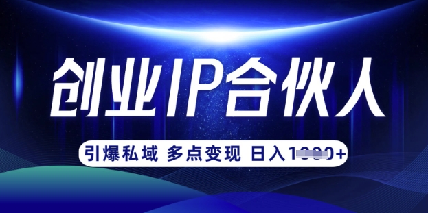 云帆·创业ip合伙人打造3.0，从0到1教你做网创，实现月入过W网赚项目-副业赚钱-互联网创业-资源整合小白搞钱网,分享免费网赚项目,网创资源,视频教程,网络资源的休闲小站