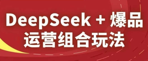 DeepSeek+爆品运营组合玩法，2025淘系精品课网赚项目-副业赚钱-互联网创业-资源整合小白搞钱网,分享免费网赚项目,网创资源,视频教程,网络资源的休闲小站