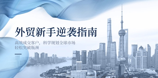 （14201期）外贸新手逆袭指南：高效成交客户，科学规划全球市场，轻松突破瓶颈网赚项目-副业赚钱-互联网创业-资源整合小白搞钱网,分享免费网赚项目,网创资源,视频教程,网络资源的休闲小站