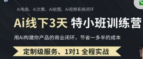 AI实操培训第20-21期线下，0基础保姆级教程，3月最新整理，企业获客、降本增效、打造超级个体网赚项目-副业赚钱-互联网创业-资源整合小白搞钱网,分享免费网赚项目,网创资源,视频教程,网络资源的休闲小站